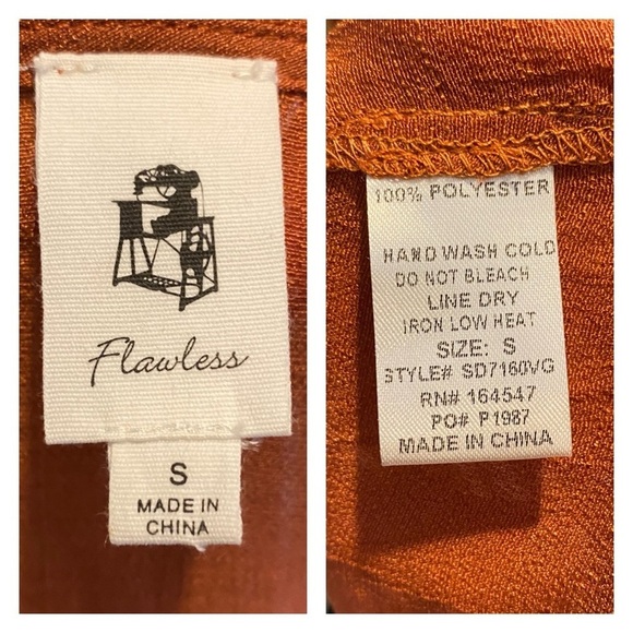 Vici Flawless Ruffled Terra Cotta v-neck Tunic Slip dress - Picture 16 of 16